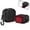 Red + Black, variant on Leather Shockproof Case for Samsung Galaxy Buds 4 / Buds 4 Pro Wireless Earbuds with Phone Stand & Carabiner, Full Body Protective Cover