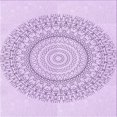 thumbnail image 1 of Ahgly Tapis d'Intérieur Lavable en Machine Carré Transitionnel Lilas Violet Riche, 8 Pieds Carré, 1 of 7