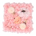 thumbnail image 2 of Artificial Flower Wall Background, Artificial Flower Wall Panels Simulation Silk Rose Flower Wall Decor for Wedding Party Stage Background Backdrop 15x15in, 2 of 7