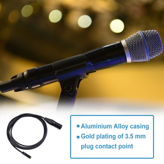 Ruiboury Dual Shielded Audio Cable Wear-resistant Plug Adapter Video Camera Switch Home Supplies for Smartphone Microphone Music Player 0.5m 2m