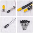 thumbnail image 5 of Unique Bargains 30 Pcs Capuchons d'Extrémité en Caoutchouc 25mm Couvre-Vis en PVC Vinyle Protecteur de Filetage de Vis Capuchons Ronds pour Tablette en Fil Jaune, 5 of 5