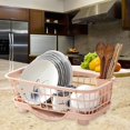 thumbnail image 1 of over The Sink Dish Rack Basket Bowl Drying Holder for Dish Chopsticks Spoons Pink, 1 of 8