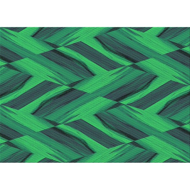 Ahgly Company Machine Washable Indoor Rectangle Transitional Medium Teal Green Area Rugs, 2' x 3'