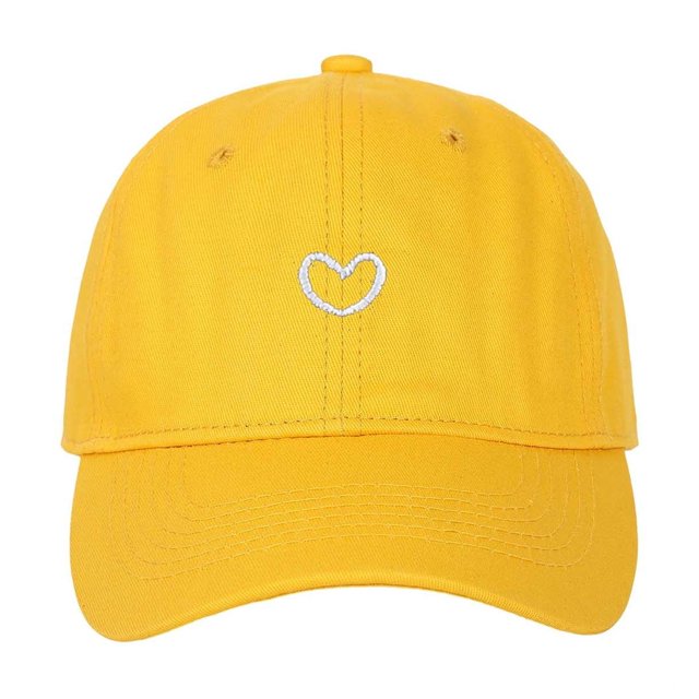 Trendy Heart Embroidered Baseball Cap for Daily Wear - Adjustable and Versatile Headgear for All Seasons