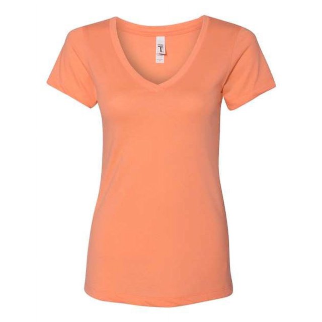 Next Level Womens Ideal V, 2XL, Light Orange