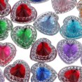 thumbnail image 3 of Abbracc 50 Pcs 12mm Heart Resin Rhinestone Flatback Buttons Double Drill Multi-color, 3 of 9