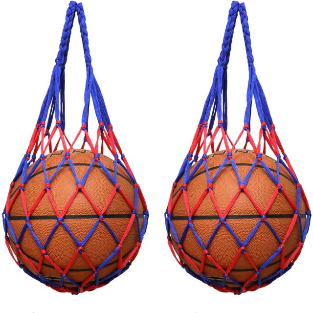 YSTIANN 2PCS Multifunctional Sports Ball Net Bag, Portable Basketball/Volleyball/Football Storage Net Bag AZ78-3393