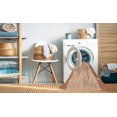 thumbnail image 2 of Ahgly Company Tapis d'Intérieur Lavable en Machine Carré Transitionnel Orange Pastel, 6 Pieds Carré, 2 of 7