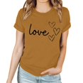 thumbnail image 4 of LSLJS T-shirt Imprimé « Lover Love » pour Femme à Col Rond, Manches Courtes, Haut, Cadeaux pour Femmes, 4 of 4