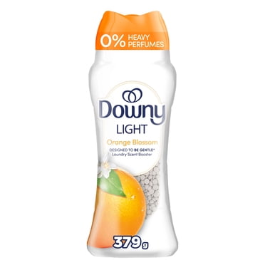 Perles rehausse-parfum pour lessive Downy Léger, parfum Fleur d’oranger, perles pour les tissus et la lessive, conçues pour être douces avec une légère dose de parfum, sans parfums prononcés