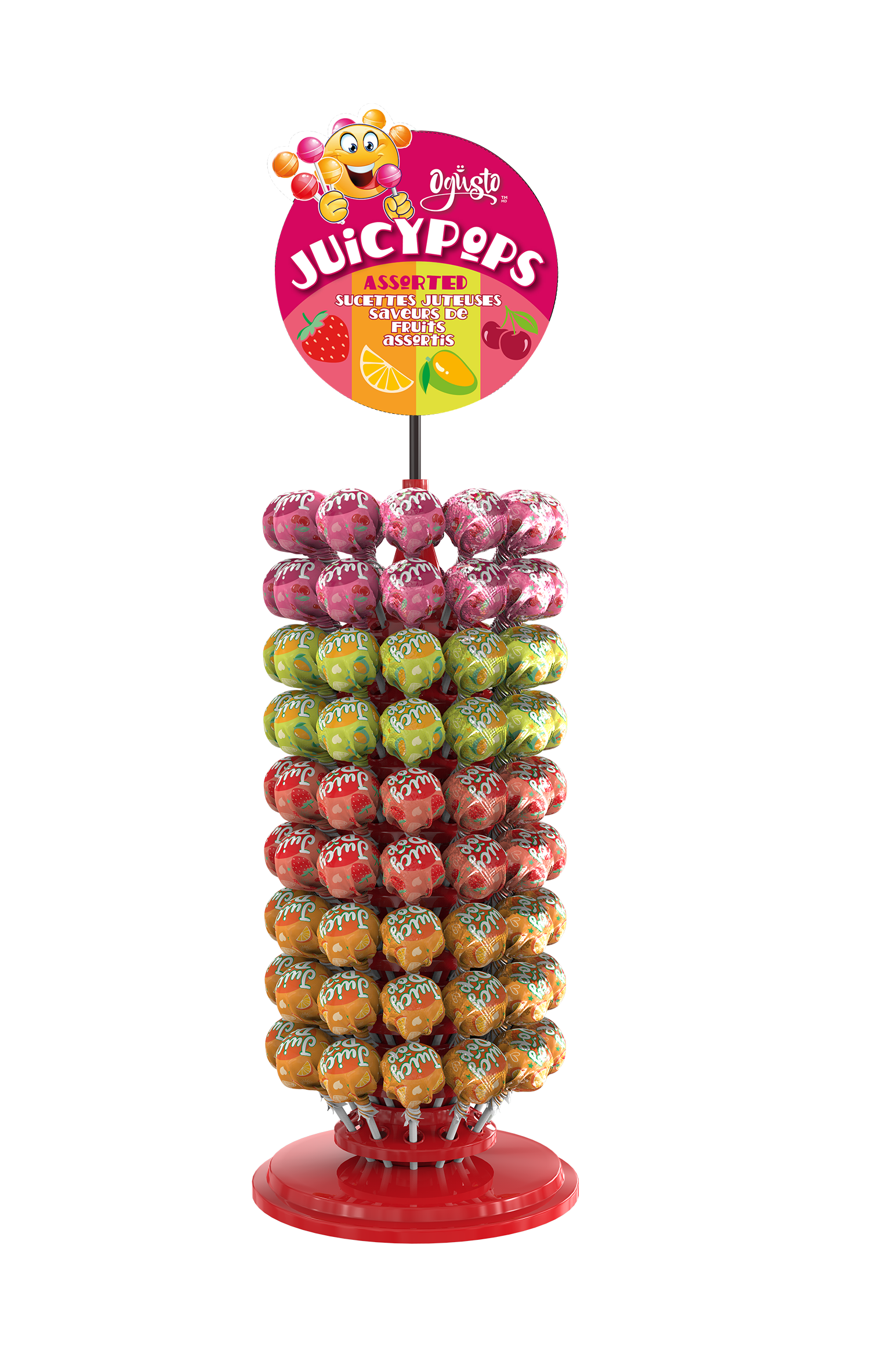 OGUSTO Juicy Lollipop (Socle) 10g*108