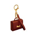thumbnail image 2 of Stylish Leather Key Chain Pouch Handle Strap Coin Purse Bag Pendant Earphone Case Red Envelope, 2 of 5