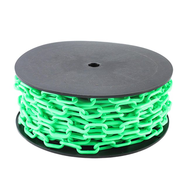 Abbracc Plastic Chain Links Decoration Caution Sign Lightweight Barrier Chain for Green