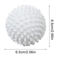 thumbnail image 3 of Boovnll Balles de Sécheuse, Balles de Sécheuse Réutilisables en Plastique pour Assouplir le Tissu, Lessive Réutilisable, Remplacer le Tissu de Séchage, Libération des Plis, Fournitures de Nettoyage, Balles de Sécheuse, 3 of 9