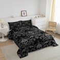 thumbnail image 3 of Erosebridal Bohemian Skull Bedding Twin Comforter Set,Exotic Style Down Comforter,Gothic Halloween Bedding Sets Twin with Comforter,Ultra Soft Hippie Room Decorative,Reversible,2-Piece, 3 of 8