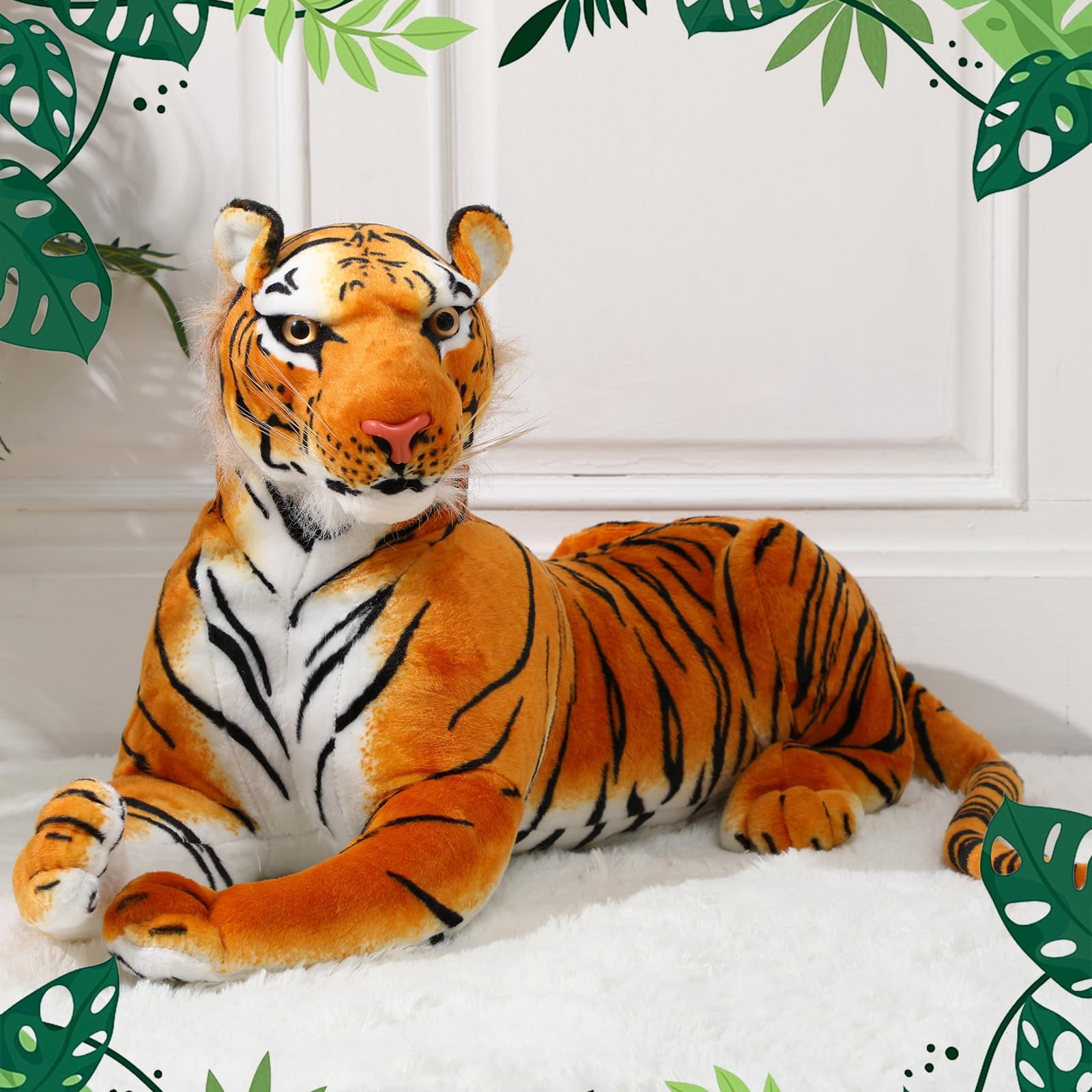 Syhood 32 Inch Large Tiger Stuffed Animal Tiger Plush Giant Tiger