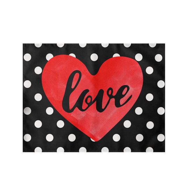 Kitchen Placemat Valentine'S Day Placemats Red Check Placemats 30X45Cm For Table Decoration Valentine'S Day Waterproof Table Placemats For Indoor Kitchen Decoration Dinner, Kitchen Placemat