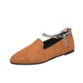 thumbnail image 1 of B91xZ Mocassins Classiques Décontractés pour Femmes à Bout Rond Confort Légers à Enfiler Chaussures Habillées, Brun 8, 1 of 5