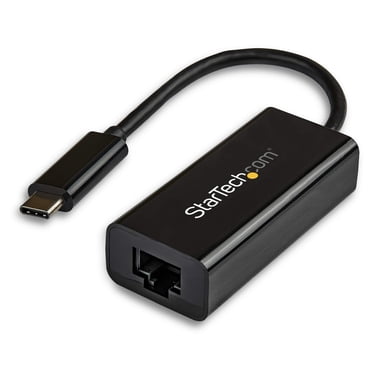 StarTech.com US1GC30B Adaptateur Ethernet USB-C vers Gigabit - Noir - Compatible Thunderbolt 3 Ports - Adaptateur Réseau USB Type C