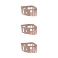 thumbnail image 1 of yingyy 1/2/3/5 Support de Baignoire de Support de Lavage Support de Rangement Durable Sans Perforation Décorations de Commodité Brosse à Dents Titulaire Rose 3PCS, 1 of 6