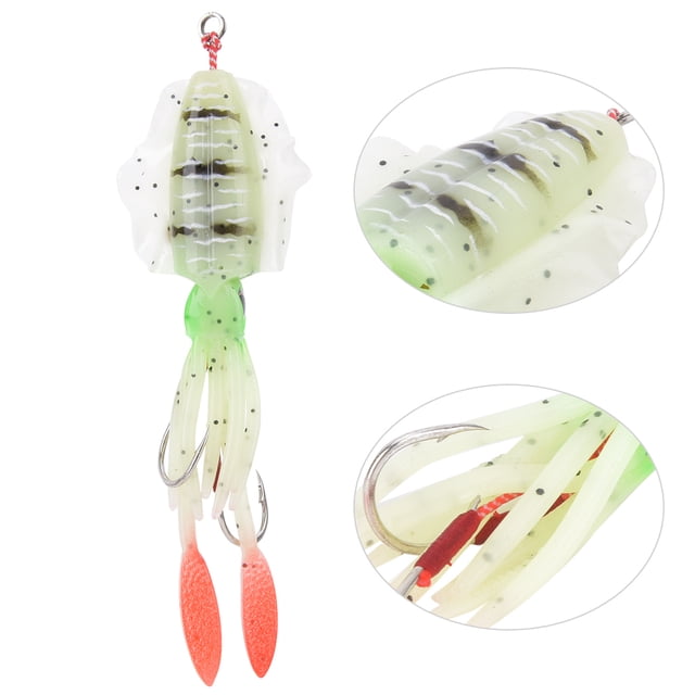 Soft Luminous Fishing, Octopus Squid Lure Tackle Artificiali Jigging Bait Calamaro Accessory4
