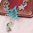 thumbnail image 3 of Ensemble de Boucles d'Oreilles Collier Papillon Mode Mariage Collier Boucles d'Oreilles en Strass, 3 of 10