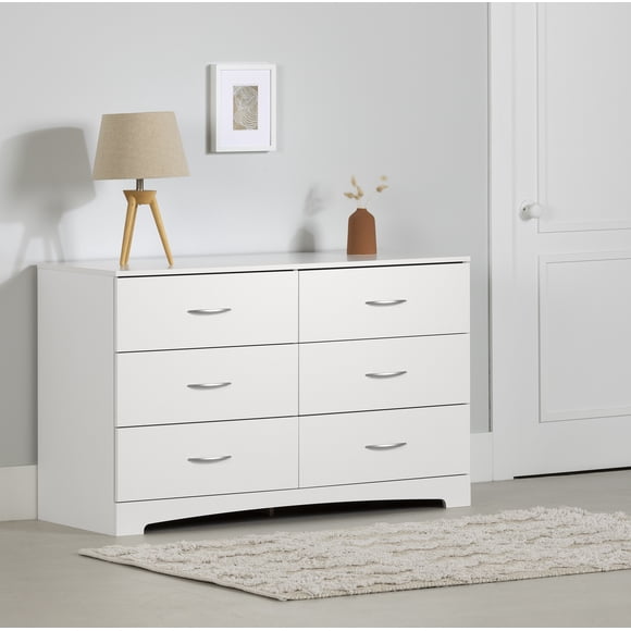 South Shore Step One 6-Drawer Dresser for Adult, in Pure White