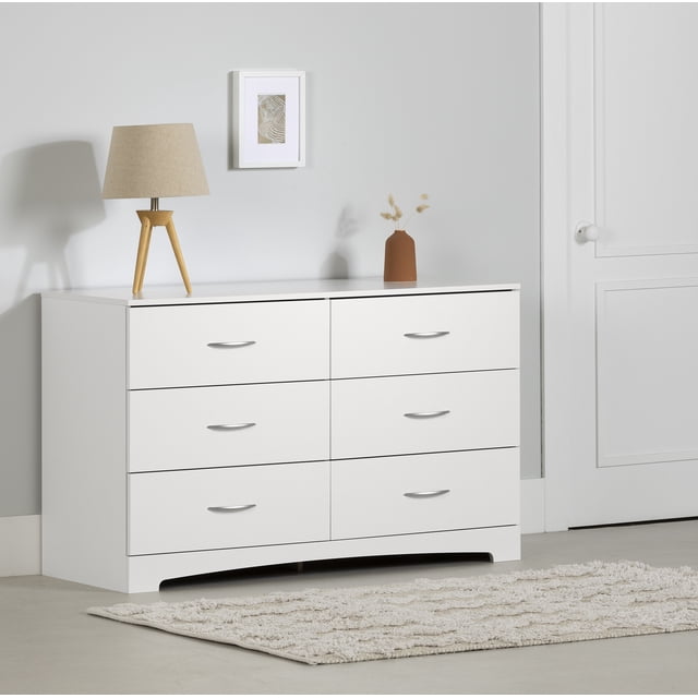 South Shore Step One 6-Drawer Dresser for Adult, in Pure White