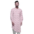 thumbnail image 2 of Atasi Kurta Décontractée Imprimée à Col Mandarin Chemise Ethnique Longue Kurta Asymétrique, 2 of 6