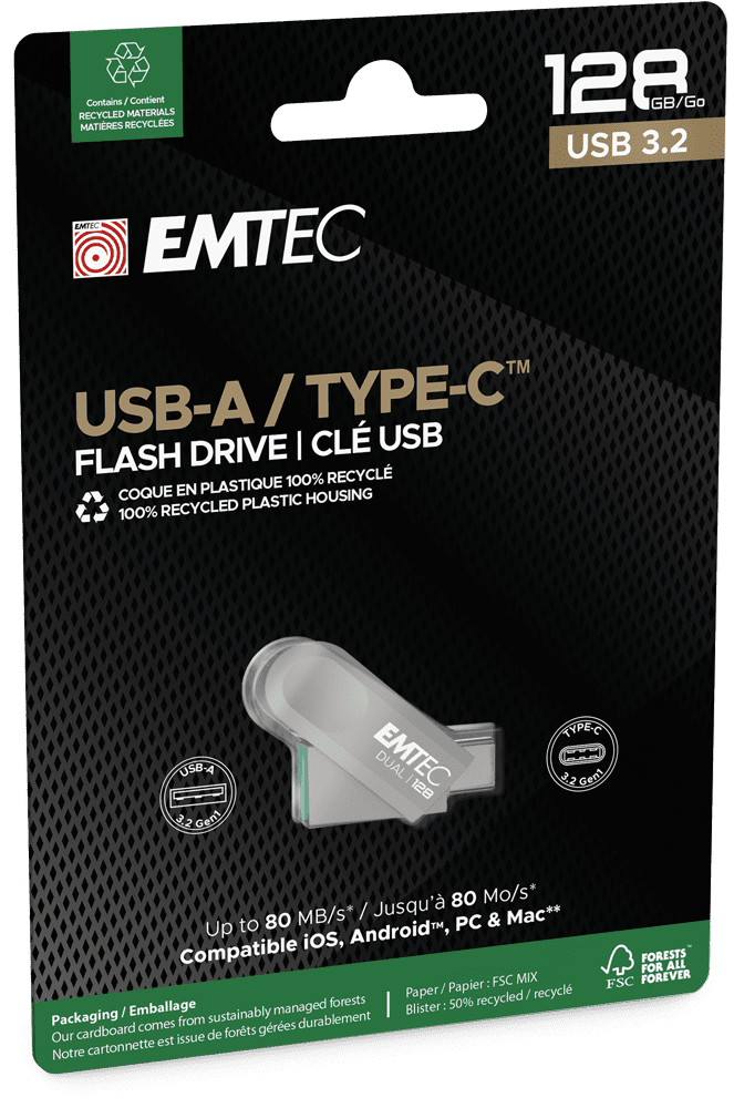 Emtec USB3.2 Type-C Dual D280 128GB