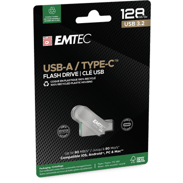 Emtec USB3.2 Type-C Double D280 128 Go