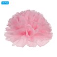 thumbnail image 3 of Uxcell 8" Tissue Pom Poms Paper Flowers Ball Wedding Party Decoration, Light Pink 5 Pack, 3 of 6