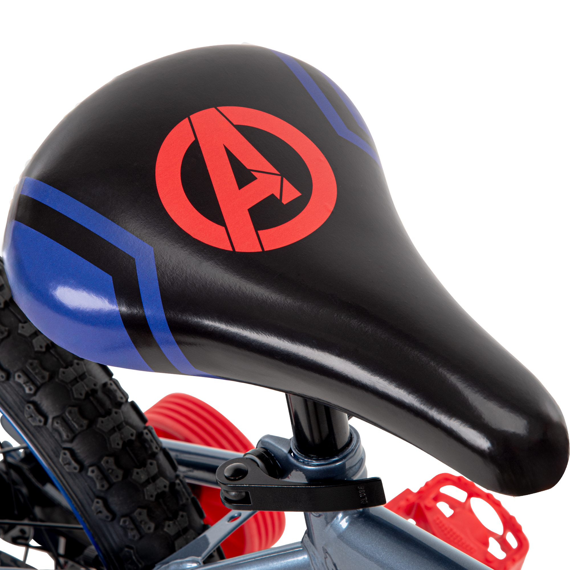Huffy 16-inch Marvel Avengers Bike for Boys with Training Wheels, Grey/Red