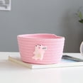 thumbnail image 1 of Home Textile Storage Clearance Small Woven Basket Cute Blue Rope Basket Cotton Basket Room Storage Basket Cute Animal Design, Home Textile Home Textile Storage, 1 of 4