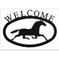 thumbnail image 1 of Village Wrought Iron WEL-17-L Large Running Horse Welcome Sign, 1 of 3