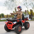 thumbnail image 3 of Costway Quad Électrique 4 Roues 12 V pour Enfants, 2 Vitesses, Voiture à Chevaucher avec MP3 et Lumières DEL, Rouge, 3 of 10