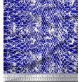 thumbnail image 1 of Soimoi Moss Georgette Fabric Snake Animal Skin Fabric Prints by Yard 42 Inch Wide, 1 of 3
