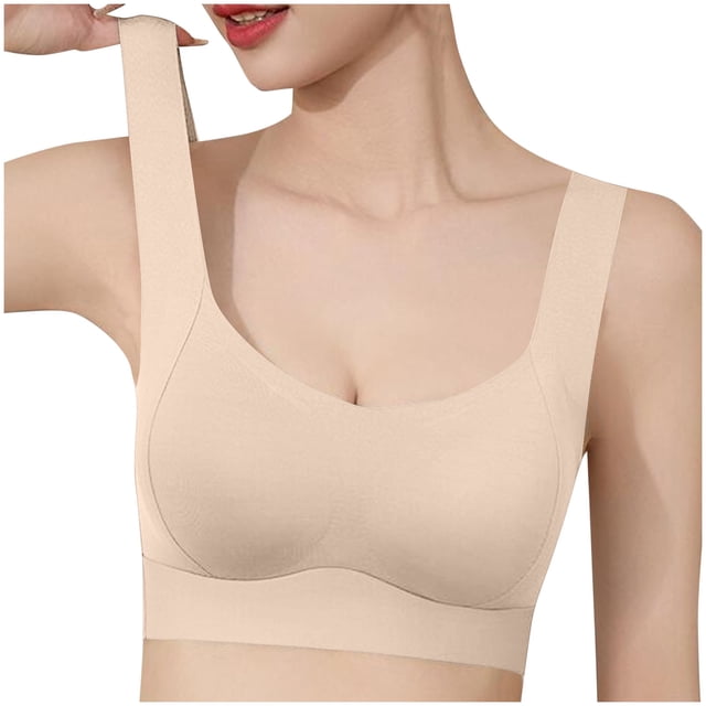 Timegard Seamless Bras for Women with Support Wirefree Full Coverage Smoothing Comfortable Everyday Bras