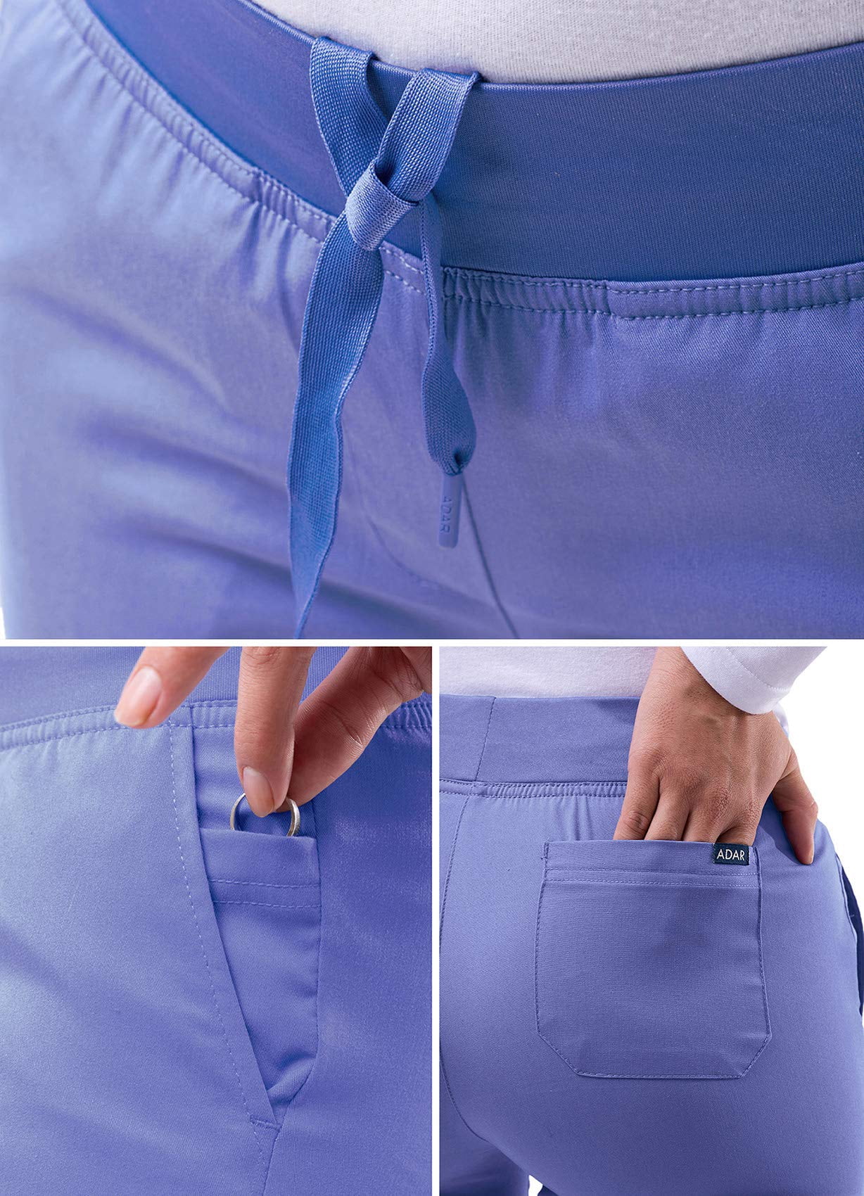 Adar Pro Scrubs For Women - Tailored Yoga Scrub Pants