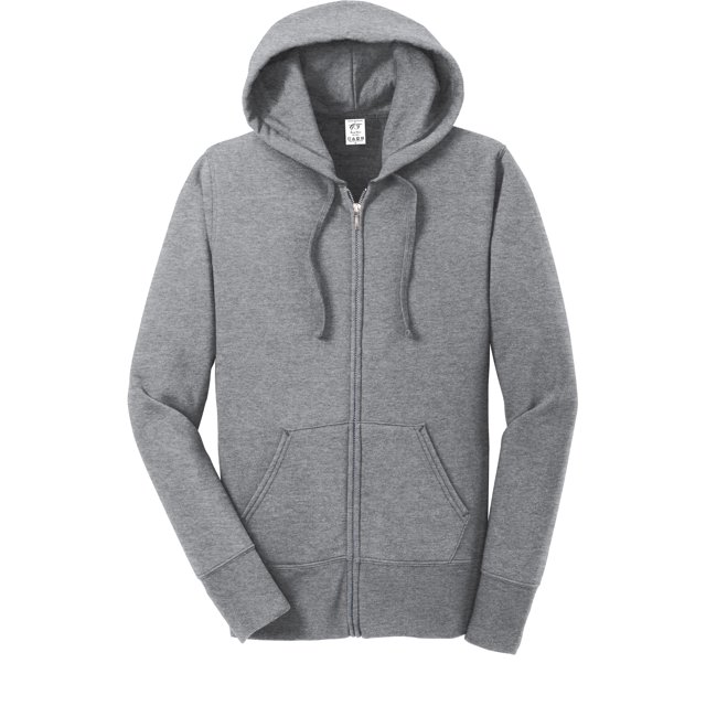 Gravity Threads Chandail à Capuchon en Molleton pour Femmes - Gris Chiné Athlétique - Petit