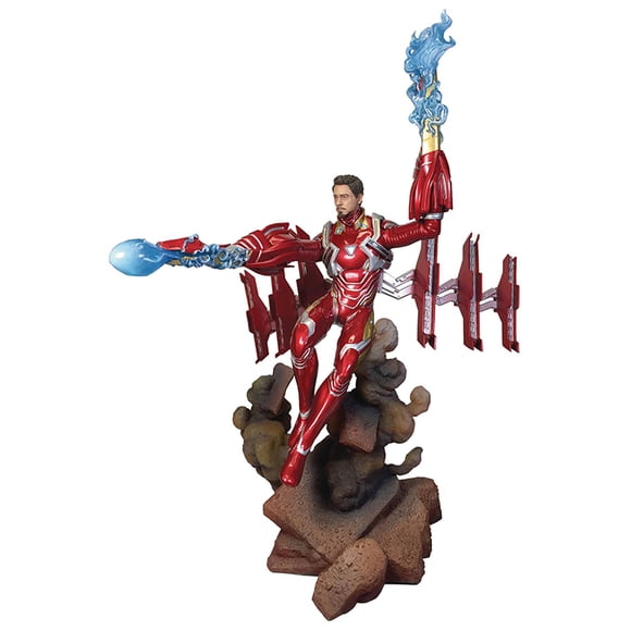 Marvel Gallery 9 Inch Statue Figure Avengers Infinity War - Iron Man Mark 50 Deluxe Unmasked