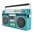 thumbnail image 3 of Bunblic Cassette Player Boombox Multifunctional with Handle Stereo Sound Tape Player Green, 3 of 8