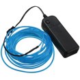 thumbnail image 4 of 5M EL Wire EL Cable Neon Light Lighting Electroluminescence Battery Operated for Party Halloween (Blue), 4 of 6