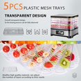 thumbnail image 3 of VIVOHOME Electric 400W 5 Trays Food Dehydrator Machine with Digital Timer and Temperature Control for Fruit Vegetable Meat Beef Jerky Maker BPA Free, 3 of 5