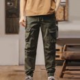 thumbnail image 1 of Mceream Pantalon Cargo Léger pour Homme, Randonnée en Plein Air, Pantalon de Travail, Jogging, Voyage, Chino avec Multiples Poches, Ropa Para Gimnasio de Hombre, Vert Armée, TG, 1 of 7