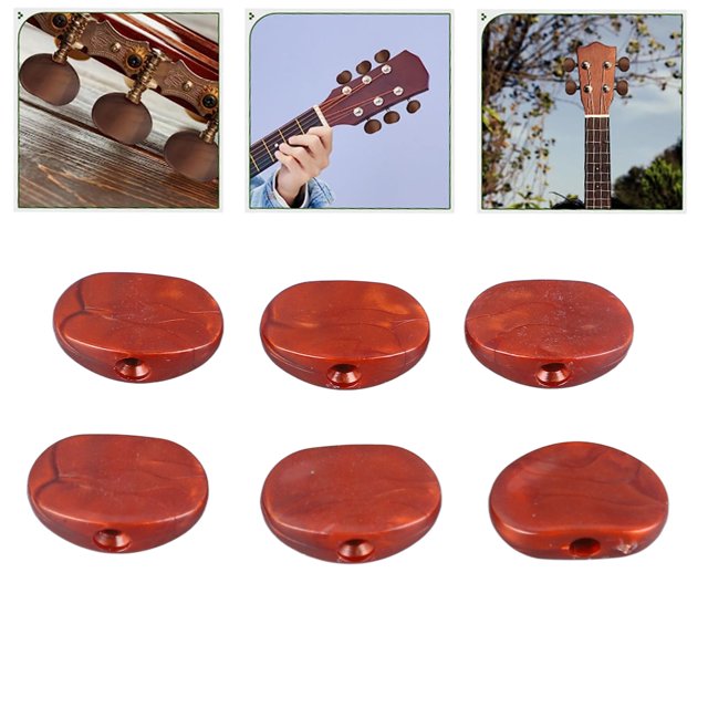 Guitar Tuning Button, 6PCS Plastic Guitar Tuner Knobs Guitar Tuning Peg Button For Acoustic Electric Guitars