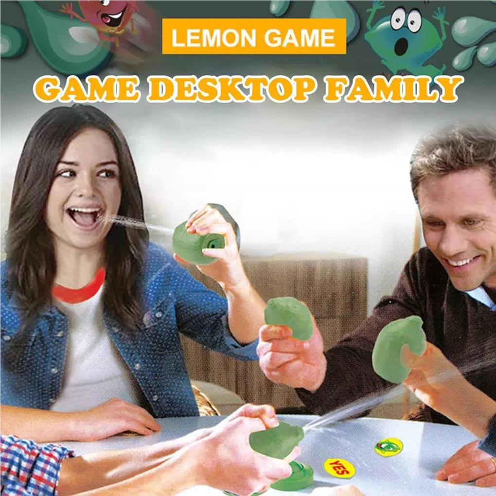 mmirethe Board Game Guessing Lemon Game Water Spray Music Lemon Tricky Board Game Fun Tricky Board Game Party Gift for Adults Kids