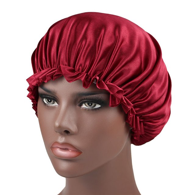 Outils de Beauté Bonnets en Satin pour Femmes Réversibles avec Doublure en Soie, Outils de Beauté pour Femmes