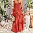 thumbnail image 4 of Robes pour Femmes Été 2023 Soutien-Gorge Uni pour Femme Grande Jupe Tempérament Robe Décontractée Robes de Soirée pour Femmes Élégantes Chic en Liquidation, 4 of 6