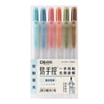 thumbnail image 2 of Dvkptbk Highlighter Pen Beautiful and Lovely Highlighter Mild Variety of Colors, with Soft Tip, Non-Permeating Color Quick Drying Easy to Hold, 6 Sets，90ml Storage & Organization, 2 of 6